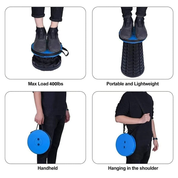 Portable Telescoping Foldable Camping Stool