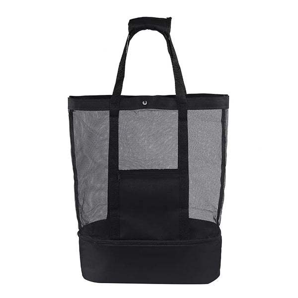 Detachable Mesh Beach Tote Bags with Cooler Compartment