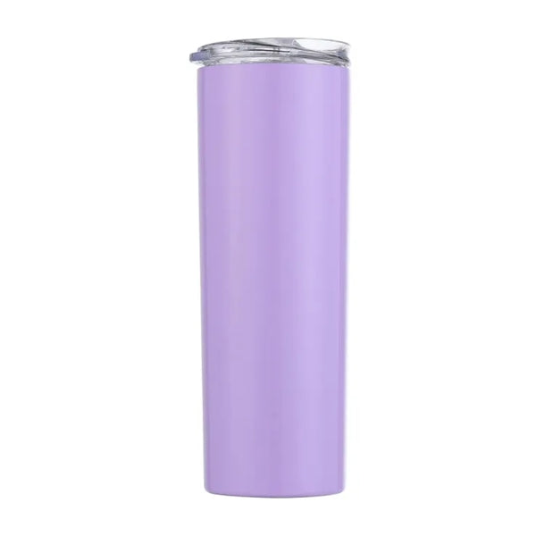 Stainless Steel Skinny Tumbler With Lids And Straws