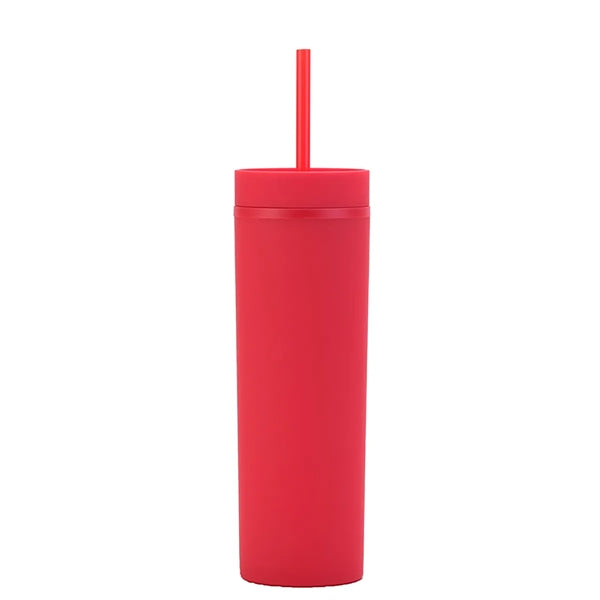 Candy Color Frosted Outdoor Sports Straw Cup