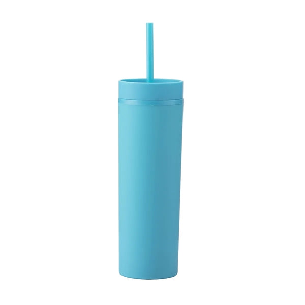 Candy Color Frosted Outdoor Sports Straw Cup