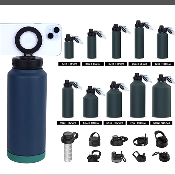 24Oz Magsafe Water Bottle Magnetic Stainless Steel Gym