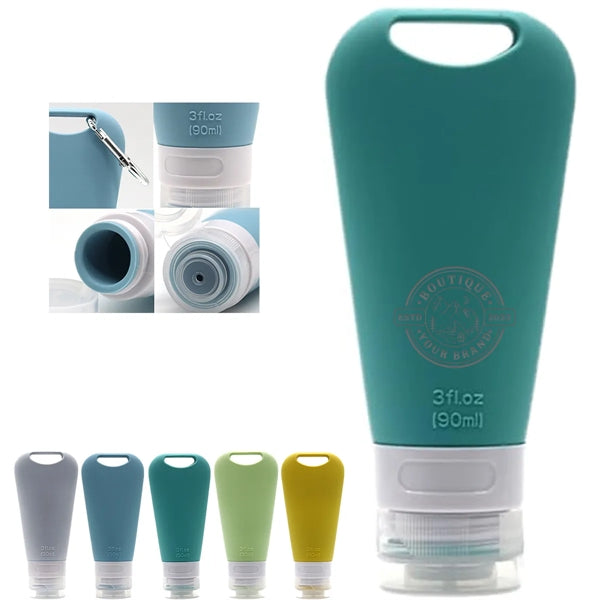 Squeezable Refillable Customized Colors Toiletries Container