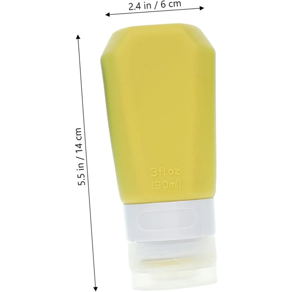 Squeezable Refillable Customized Colors Toiletries Container