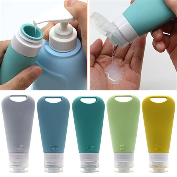 Squeezable Refillable Customized Colors Toiletries Container