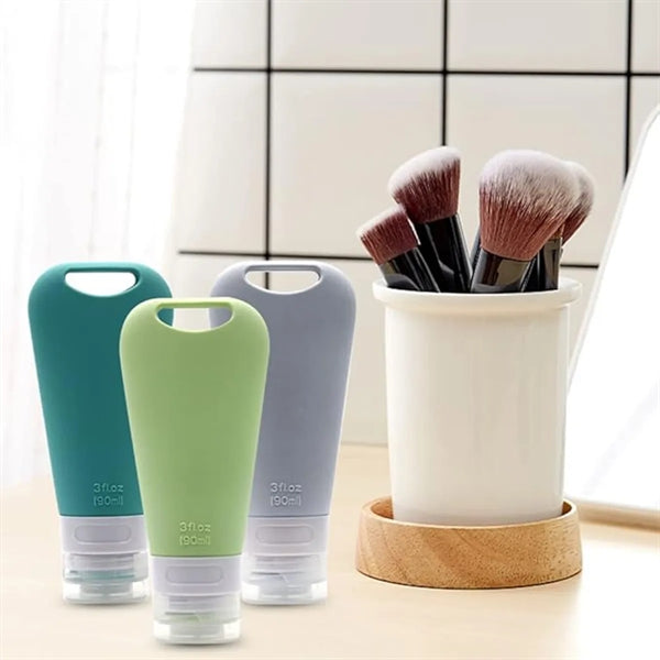Squeezable Refillable Customized Colors Toiletries Container