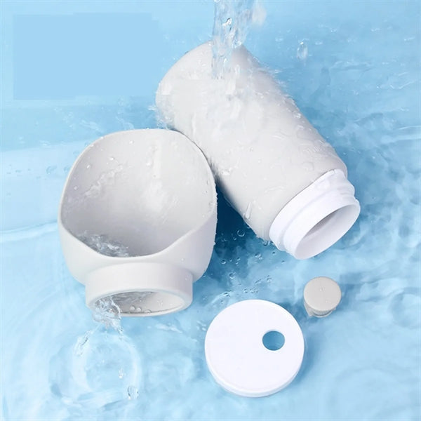 Portable Foldable Silicone Dog Water Bottle With Lanyard