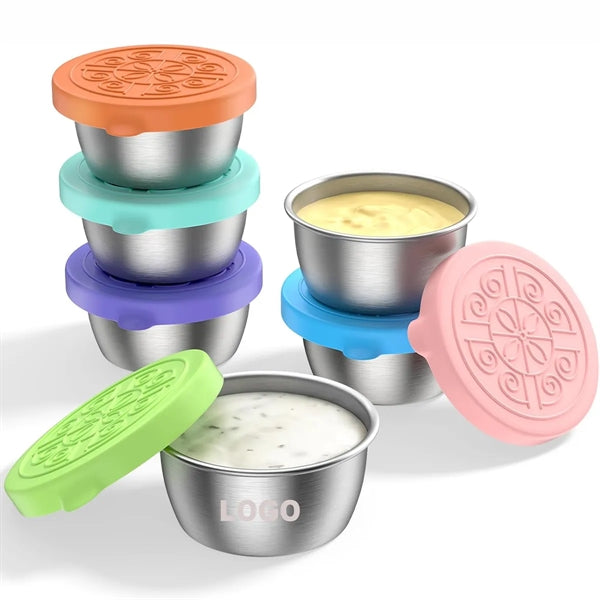Travel-Friendly Condiment Container,Mini Sauce Cups with lid