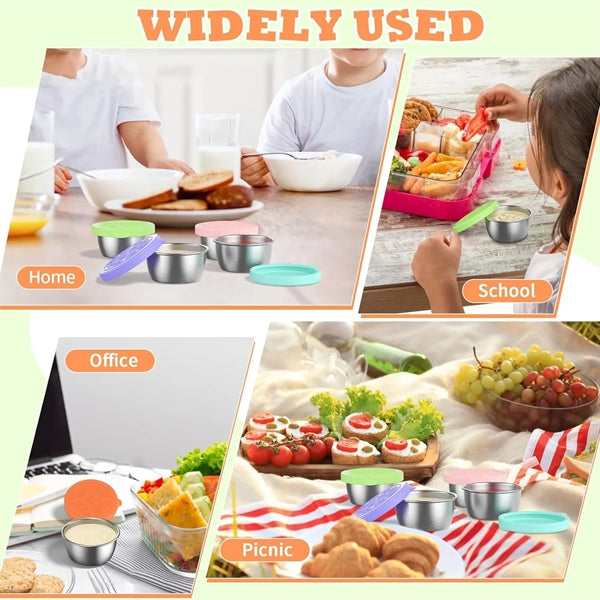 Travel-Friendly Condiment Container,Mini Sauce Cups with lid