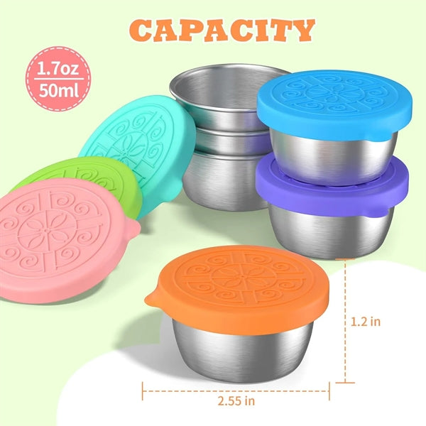 Travel-Friendly Condiment Container,Mini Sauce Cups with lid