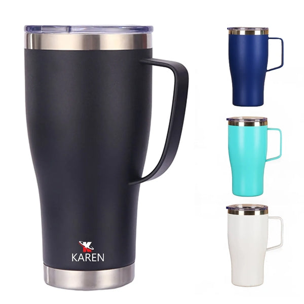 30 Oz Vacuum Insulated Stainless Steel Tumbler With Handle