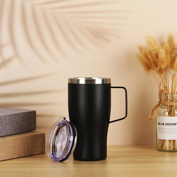 30 Oz Vacuum Insulated Stainless Steel Tumbler With Handle