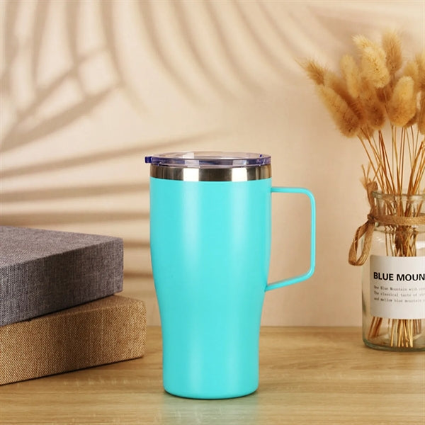30 Oz Vacuum Insulated Stainless Steel Tumbler With Handle