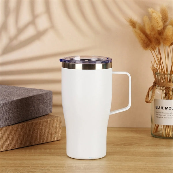 30 Oz Vacuum Insulated Stainless Steel Tumbler With Handle