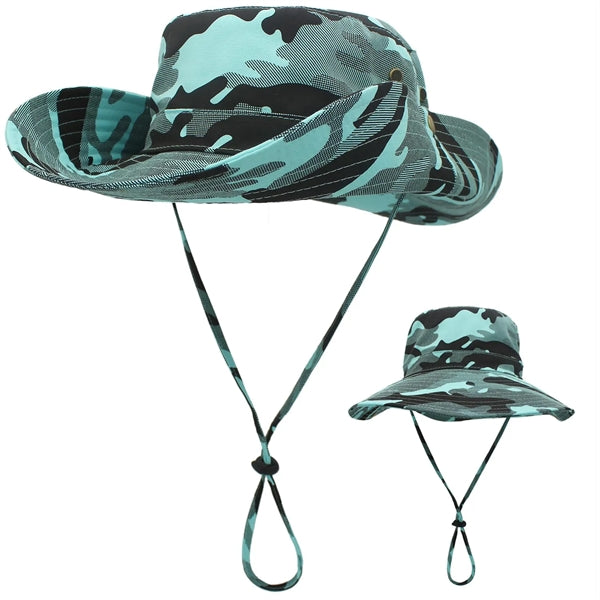 Wide Brim Summer Camouflage Beach Sun Hat