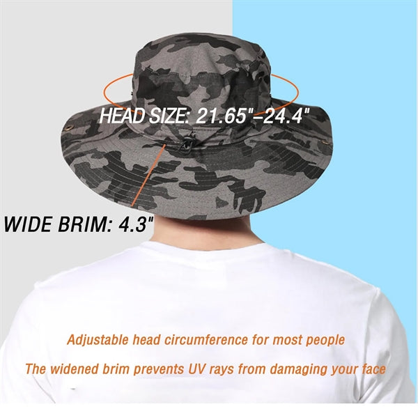 Wide Brim Summer Camouflage Beach Sun Hat