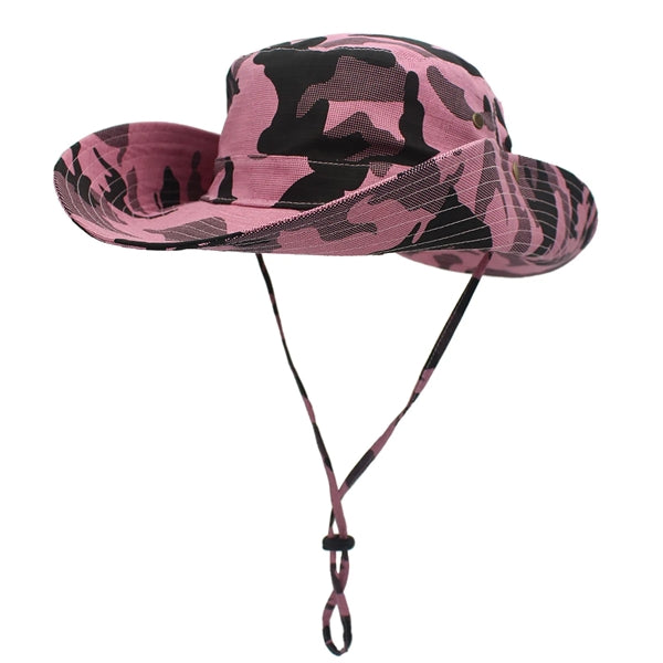 Wide Brim Summer Camouflage Beach Sun Hat