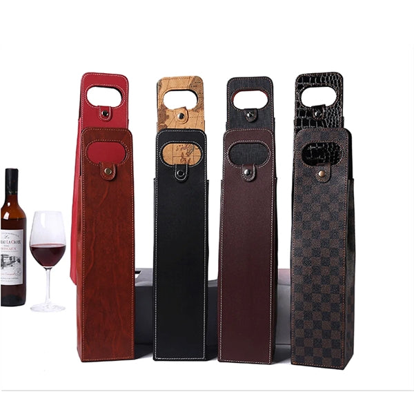 Leather Wine Tote Bags