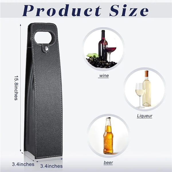 Leather Wine Tote Bags
