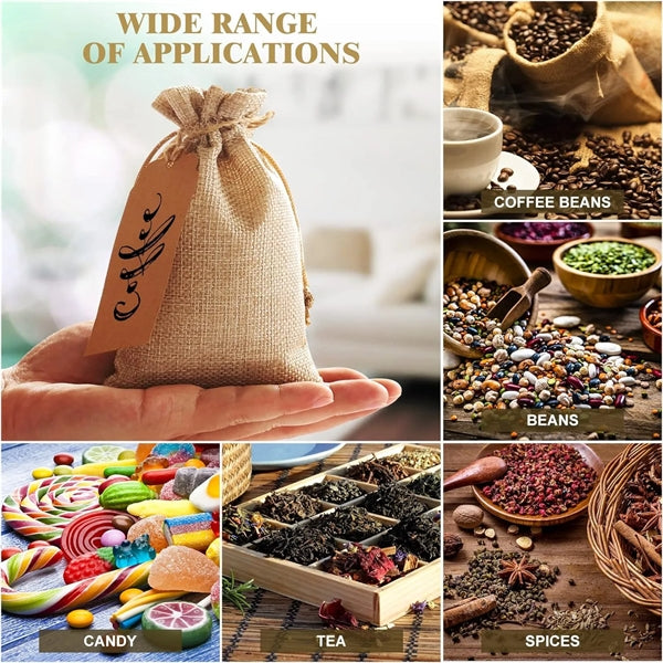 Drawstring Burlap Bags