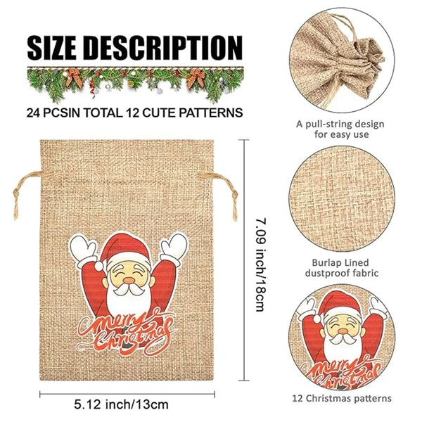 Drawstring Burlap Bags