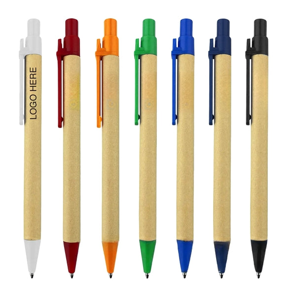 Brown Paper Tube Ballpoint Pen