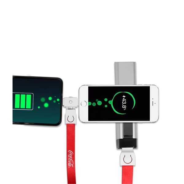 Wildrose Lanyard, 3 in1 Charging Cable with USB Tip