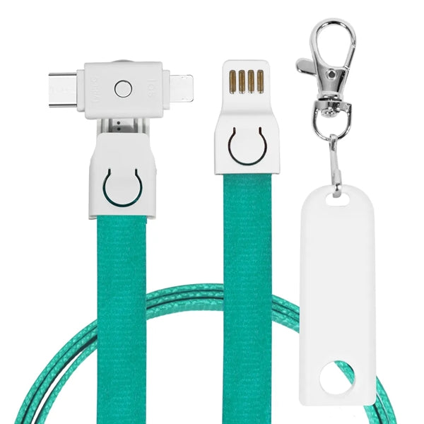 Wildrose Lanyard, 3 in1 Charging Cable with USB Tip