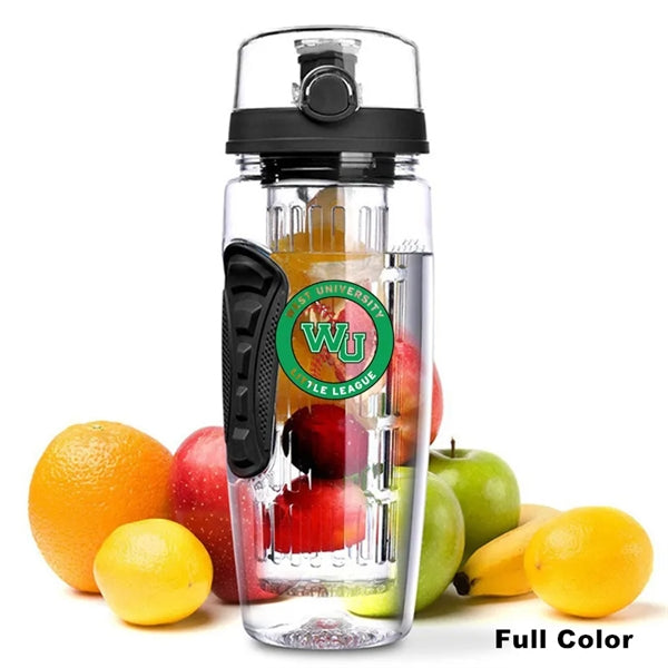 32 oz Fruit Infusion Tritan Bottle Drink Mixer Flip Top