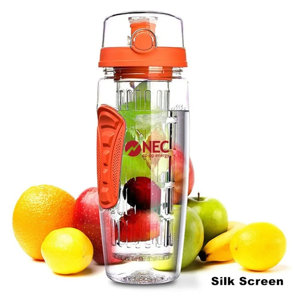 32 oz Fruit Infusion Tritan Bottle Drink Mixer Flip Top