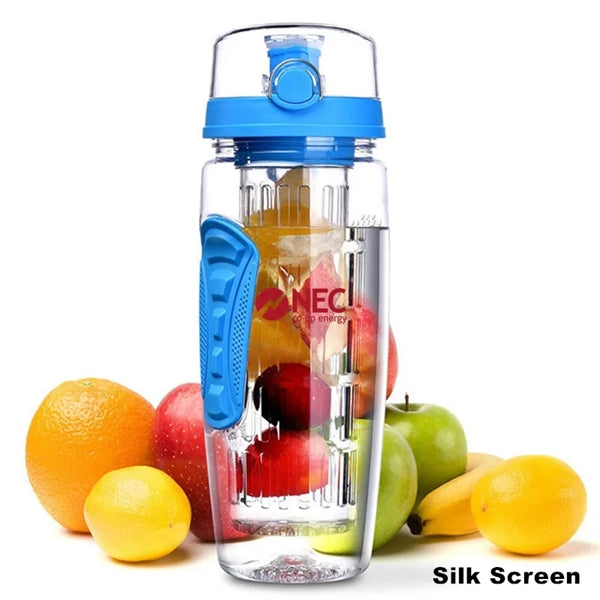32 oz Fruit Infusion Tritan Bottle Drink Mixer Flip Top