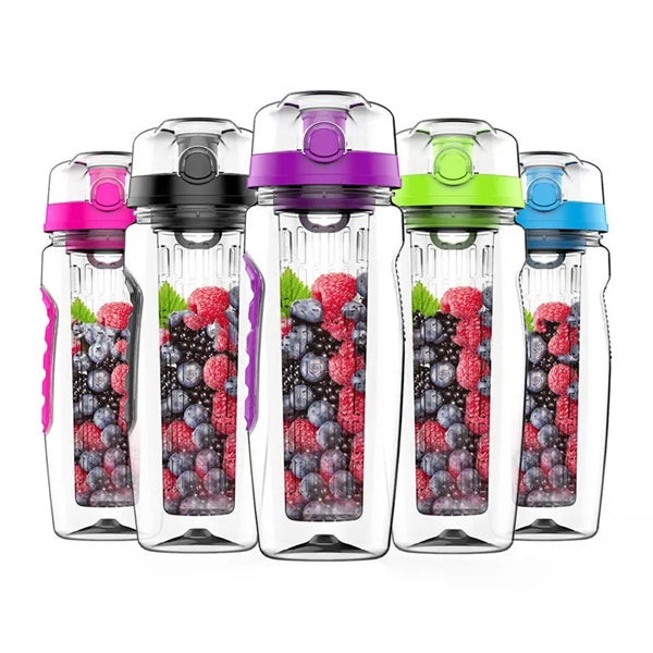 32 oz Fruit Infusion Tritan Bottle Drink Mixer Flip Top