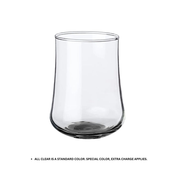 Elegant Rose Bud Stemless Glass, 15.5 oz.