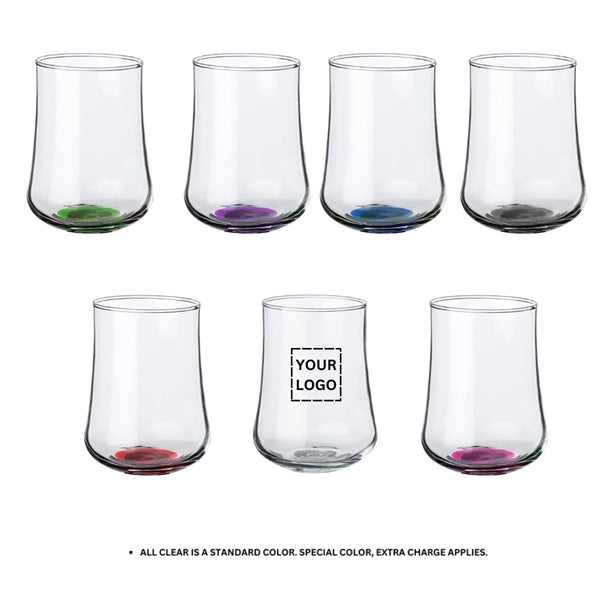 Elegant Rose Bud Stemless Glass, 15.5 oz.