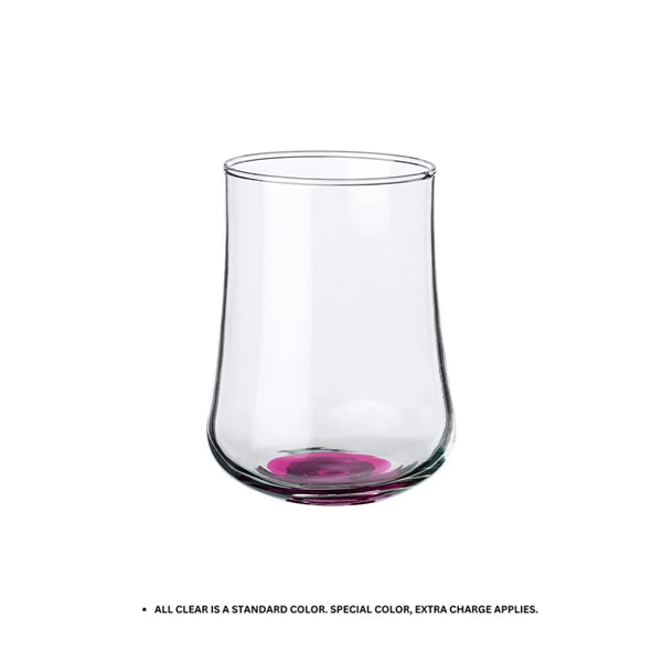 Elegant Rose Bud Stemless Glass, 15.5 oz.