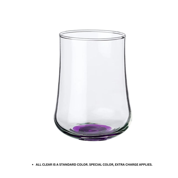 Elegant Rose Bud Stemless Glass, 15.5 oz.