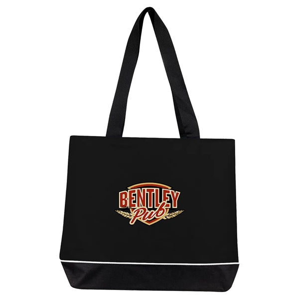 Zipper Shoulder Tote Bag
