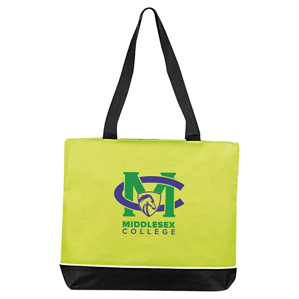 Zipper Shoulder Tote Bag