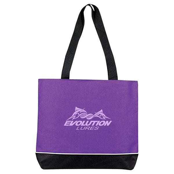 Zipper Shoulder Tote Bag