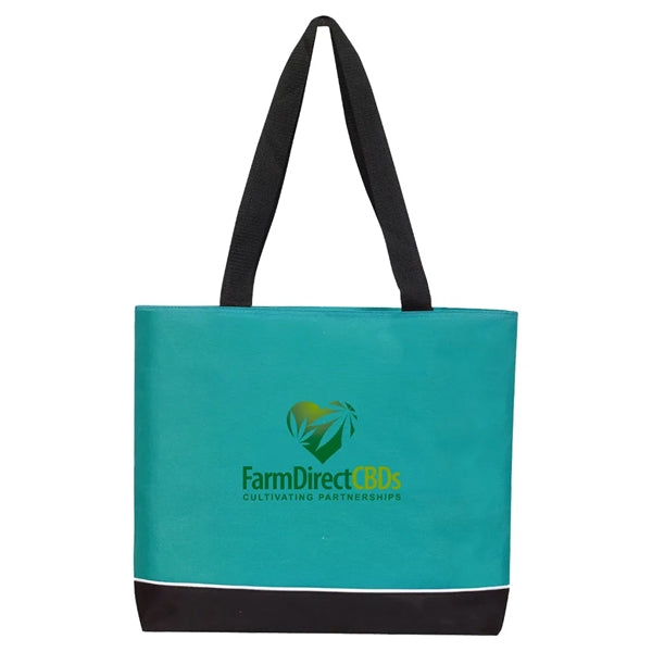 Zipper Shoulder Tote Bag