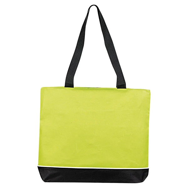 Zipper Shoulder Tote Bag