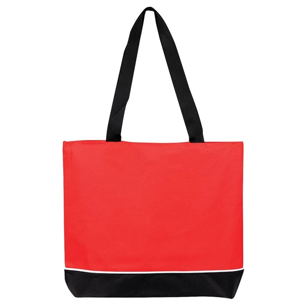 Zipper Shoulder Tote Bag