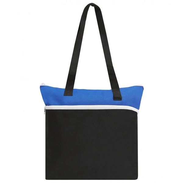 Poly Large Zipper Tote Bag