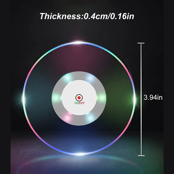 Colorful Luminous LED Cocktail Coaster