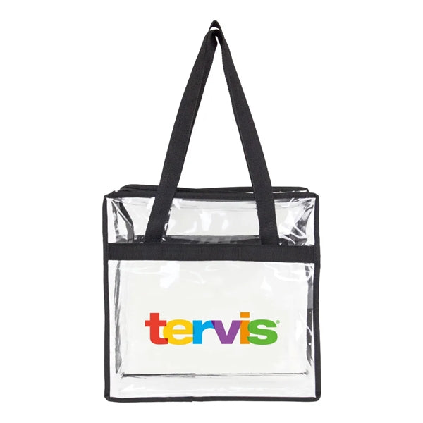 Clear Zippered Tote Bag
