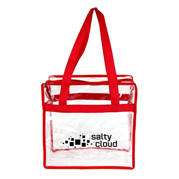 Clear Zippered Tote Bag