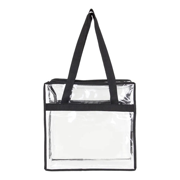 Clear Zippered Tote Bag