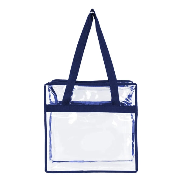 Clear Zippered Tote Bag