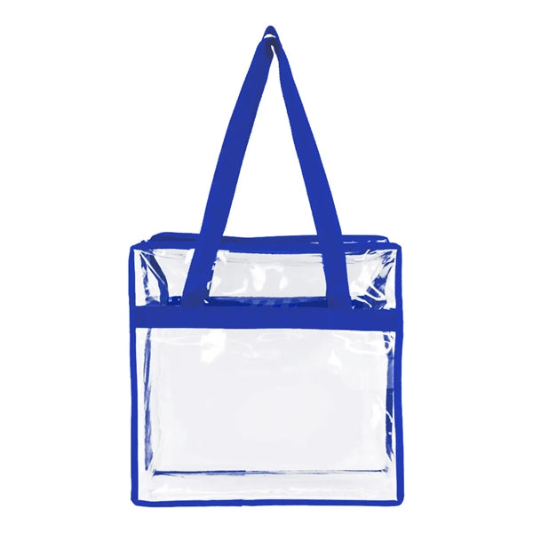 Clear Zippered Tote Bag