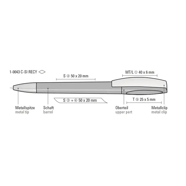 CHILL C SI RECY Twist-Action Pen